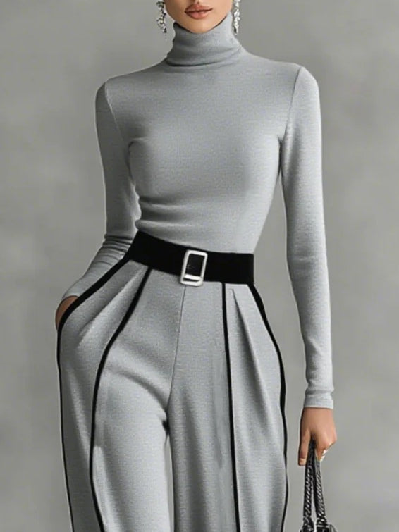 Vera™ | Completo Chic con Dettaglio a Contrasto