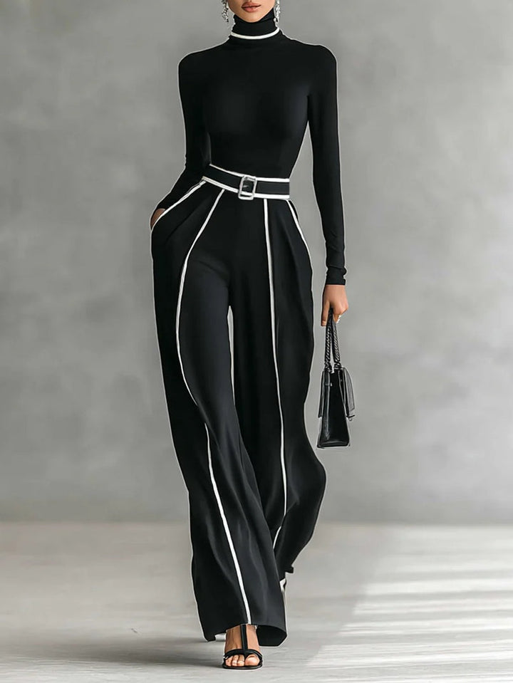 Vera™ | Completo Chic con Dettaglio a Contrasto
