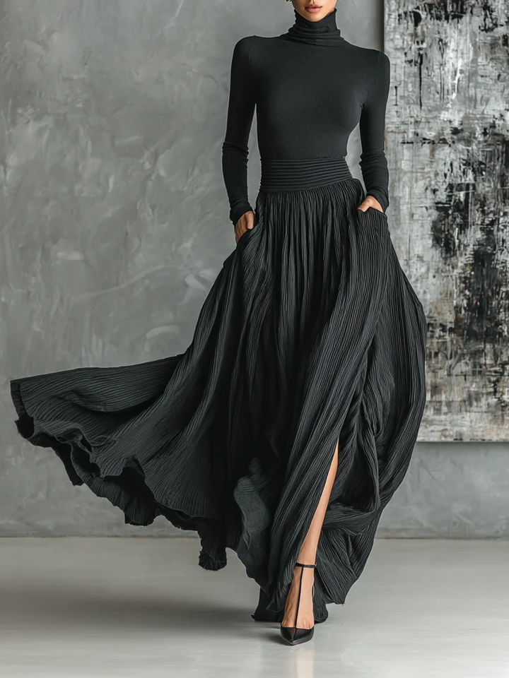 Eva™ | Completo Chic con Gonna Plissettata